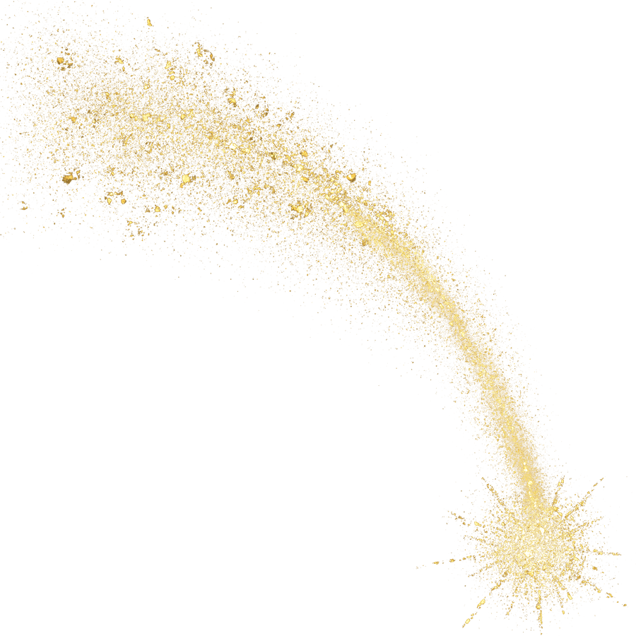 gold glitter shiny sprinkles star